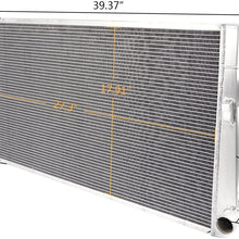 Replacement For Chevrolet Silverado GMC Sierra 2001-2005 02 03 04 2500 HD 3500 HD 6.6L Duramax Performance Aluminum Radiator Silver