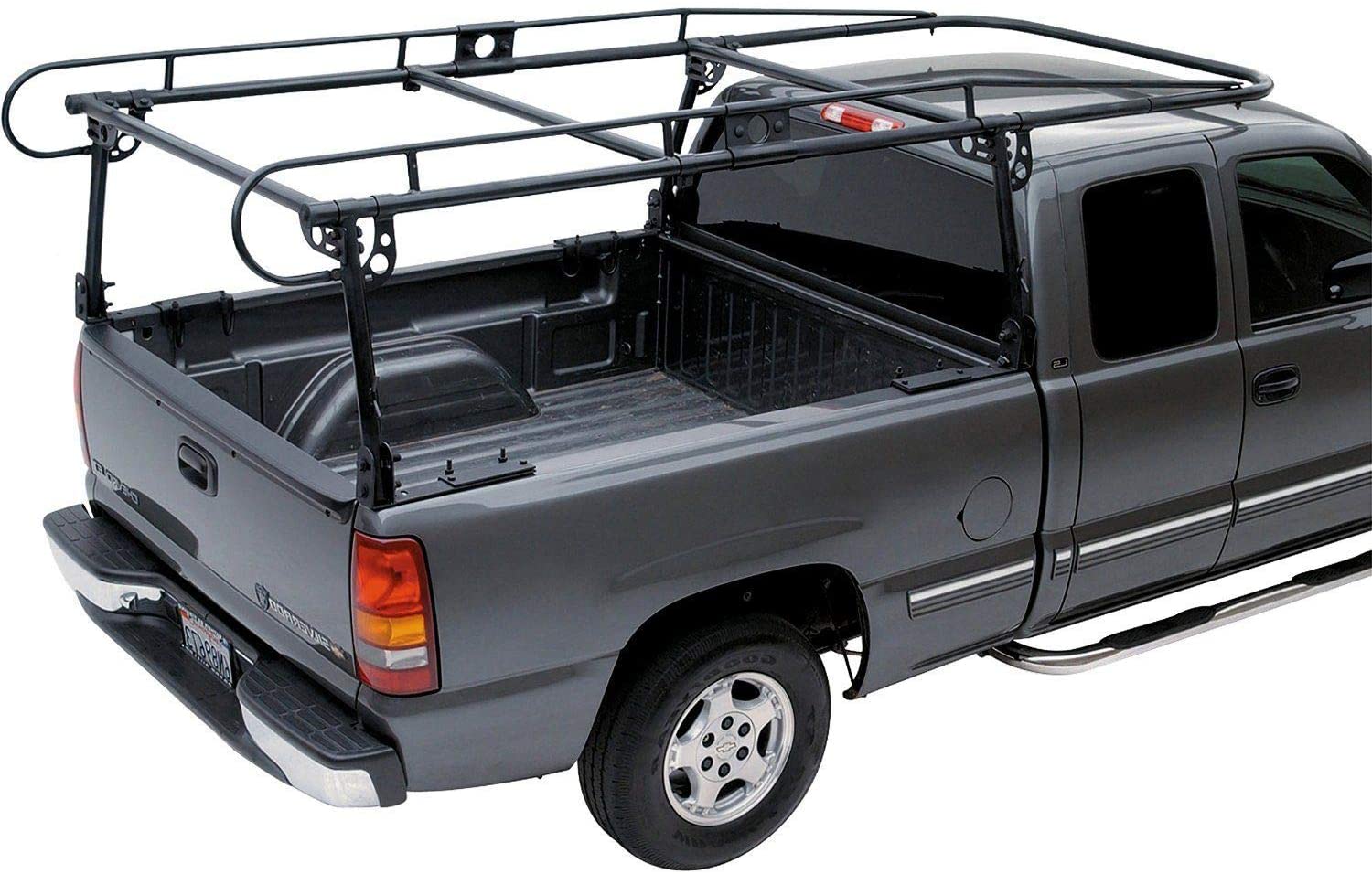 7BLACKSMITHS Full Size Truck Contractors Rack Ladder Pickup Kayak Lumber Rack Side Bar Long Cab(You Will get 2 Boxes)