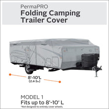 Classic Accessories Over Drive PermaPRO Folding Camping Trailer Cover, Fits 12' - 14'L Trailers