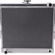 Compatible For TOYOTA Pickup 4Runner 2.4l L4 1984-1995 New Aluminum Radiator 1985 86 87 88 89 91 92 93 94 Silver