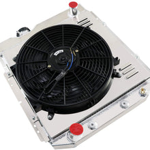 ALLOYWORKS 3 Row All Aluminum Radiator+16"Fan Shroud+Relay For 1960-1966 Ford Mustang Ranchero/Mercury SBC 3.3L l6/V8