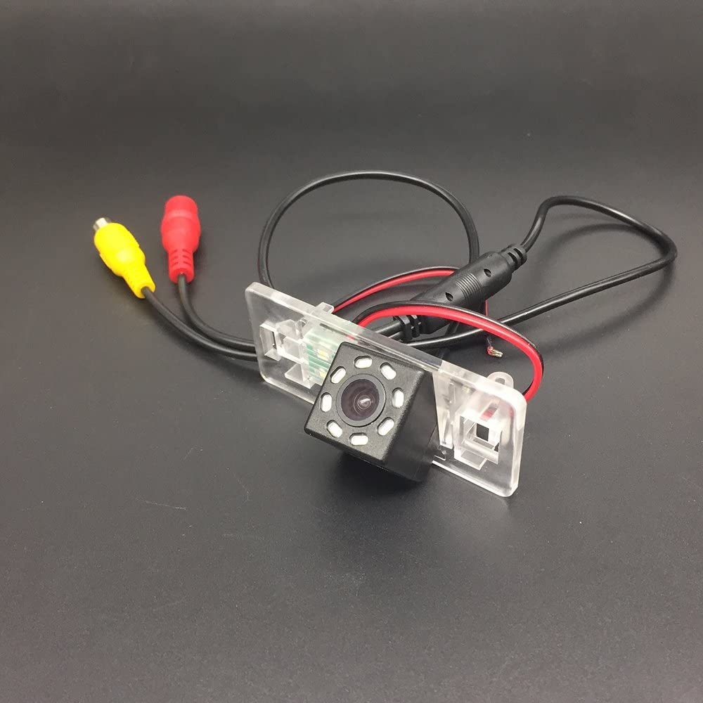 LEDs Car Rear View Camera for Audi A1 A3 Q3 A4 A4L S4 RS4 A5 S5 RS5 Q5 A6 A6L S6 A7 S7 TT TTS & HD CCD Night Vision Waterproof and Shockproof Reversing Backup Camera (12 LED)