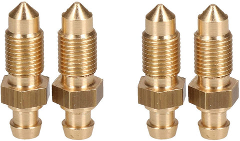 AB Tools Brass Brake Caliper Bleeding Bleed Nipple Screw Bleedscrew 3/8 x 24 UNF 4 Pack