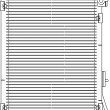 MDR OE Replacement for Dodge PICKUP_DODGE_RAM1500 2002-2008 Condenser (4984) Exclude 8.0L/8.3L(Partslink # CH3030185)