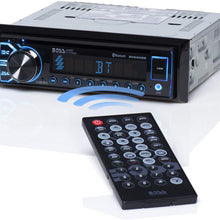 BOSS Audio BV6658B Car Stereo DVD Player – Single Din, Bluetooth Audio and Hands-Free Calling, Built-in Microphone, CD/DVD/MP3/USB/AUX Input, AM/FM Radio Receiver, LCD Display, Wireless Remote Control