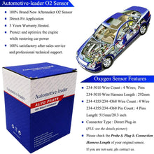 Automotive-leader 4Pcs 234-5010 234-4355 234-4368 Oxygen Sensor 1 Sensor 2 Bank 1 Bank 2 Upstream Downstream AFR Replacement for Honda Accord 3.0L Odyssey Pilot Ridgeline Acura MDX RL 3.5L