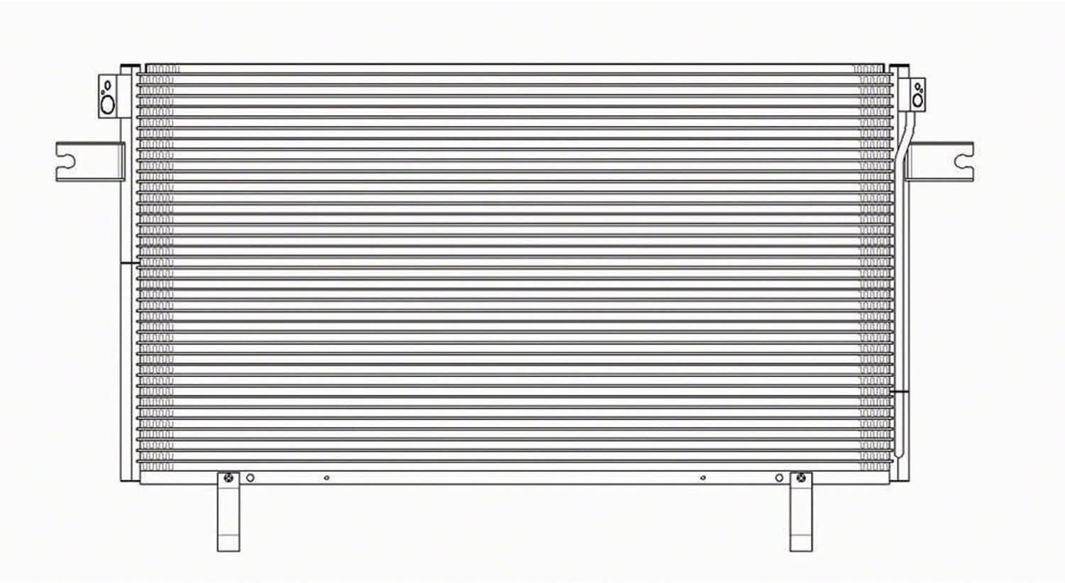 OE Replacement A/C Condenser INFINITI QX4 1997 (Partslink NI3030112)