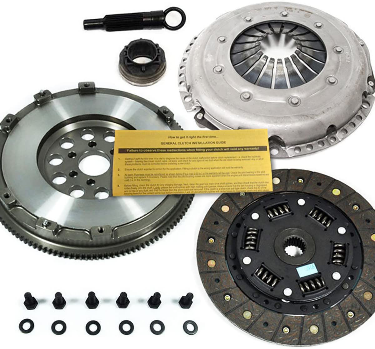 EFT HD SPRUNG CLUTCH KIT+ FLYWHEEL WORKS WITH 97-05 AUDI A4 QUATTRO B5 B6 PASSAT 1.8L TURBO