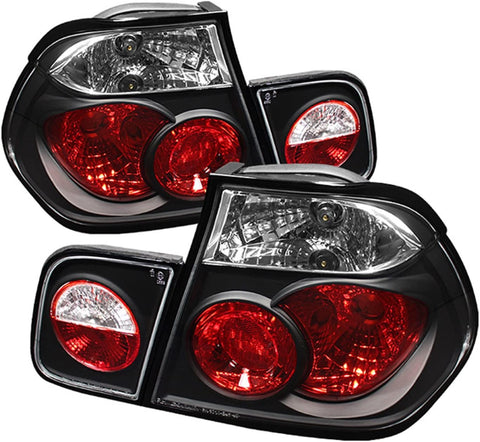 Spyder 5000712 BMW E46 3-Series 99-01 4Dr Euro Style Tail Lights- Black
