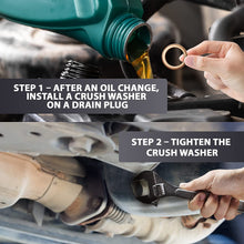 15pcs Oil Drain Plug Crush Washer Gasket Seal – 14mm Replacement for Hyundai/Kia - OEM 21513-23001 Fits Most Popular Models 2001-2022 by AUTOMAJOR