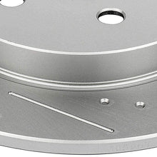 BRAKEUS Brake Rotors Kits Fit for 11-17 CT0h,09-10 Pontiac Vibe,for Toyota Corolla/Matrix/Prius/Prius Plug-In/Prius Prime with 5 -Lugs Slotted Disc