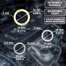 15pcs Oil Drain Plug Crush Rubber Washer Gasket Black Seal – 12mm Replacement for Buick/Cadillac/Chevrolet/GMC/Hummer/Oldsmobile/Pontiac/Saturn - OEM 12616850 Fits for GM 1975-2021 by AUTOMAJOR