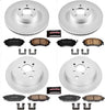 Power Stop CRK4079 Coated Brake Rotor & Ceramic Brake Pads- front & rear