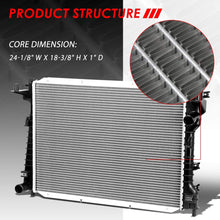 2256 Factory Style Aluminum Radiator Replacement for 04-05 Jaguar XJ8/XJR 4.2L 00-06 Lincoln LS 3.0L/3.9L AT