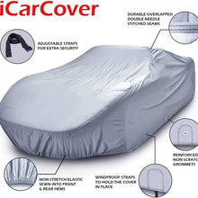 iCarCover {7-Year Full Warranty} All Weather Waterproof Snow Rain UV Sun Dust Protection Automobile Outdoor Coupe Sedan Hatchback Wagon Custom-Fit Full Body Auto Vehicle Car Cover - Cars Up to 185”