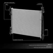 DNA Motoring OEM-RA-13204 13204 Factory Style Aluminum Cooling Radiator Replacement