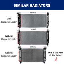 28inch Radiator Compatible with 2003-2005 Cadillac Escalade & Chevrolet Sonora/Suburban 1500/ Tahoe & V8 5.3L, 1999-2004 Chevrolet Silverado & GMC Sierra 1500, 2000-2006 GMC Yukon/Yukon XL 1500