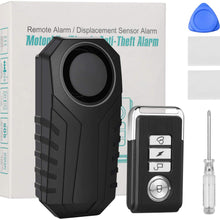 113dB Bike Alarm with Remote, Wireless Anti-Theft Vibration Motorcycle Bicycle Alarm Security Vibration Motion Sensor Alarm Waterproof Security Alarm System Adjustable Volume Super Loud, for Vehicle