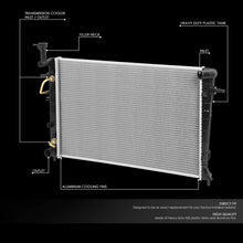 DNA Motoring OEM-RA-13074 13074 Factory Style Aluminum Cooling Radiator Replacement