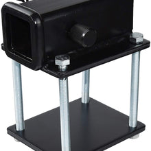 TOPTOW RV Bumper Hitch Receiver Adapter 63801AT for 4 inch X 4 inch and 4.5 inch X 4.5 inch Bumpers, Fits for Bike Racks, Cargo Carriers Camper-on