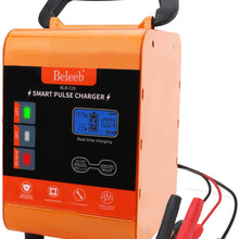 Beleeb Battery Charger Automotive 12V/20A 24V/10A Trickle Charger for Car Motorcycle Boat Marine Lawn Mower SLA ATV RV SUV Wet AGM Gel Cell Lead Acid Battery