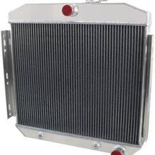 CoolingSky 3 Row Full Aluminum Radiator for 1955-1957 Chevy Bel Air/Del Ray/Nomad 150 210 6Cyl 8Cyl