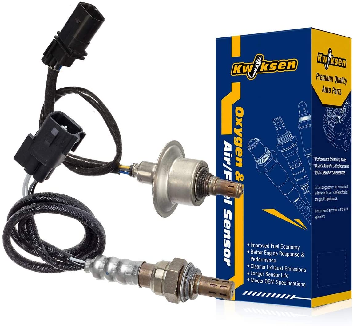Kwiksen 2 pcs AFR Upstream Downstream Oxygen O2 Sensor 1 2 Compatible with Hyundai Sonata L4 2.4L Calif 2009-2010,Compatible with Kia Ford L4 2.4L 2010-2013