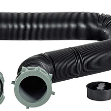 Duraflex Sewer Hose; Vortex; 15 Foot Extended Length; 57 Inch Compressed Length