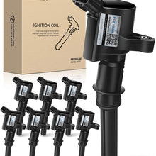 POCYBER Ignition Coils Pack Set of 8 for Ford Lincoln Mercury 4.6L 5.4L V8, Replaces OE# DG508 C1454 C1417 FD503 F7TU-12A366AB 1L2U12029AA I2LU-12A388-AA C1417 DG473 DG481 DG491