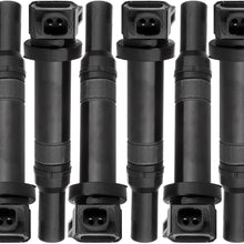 SCITOO 100% New 6pcs Ignition Coil Set Compatible with Hyundai Santa Fe Kia Magentis/Optima/Rondo 2007-2010 Automobiles Fit for OE: UF558 5C1624