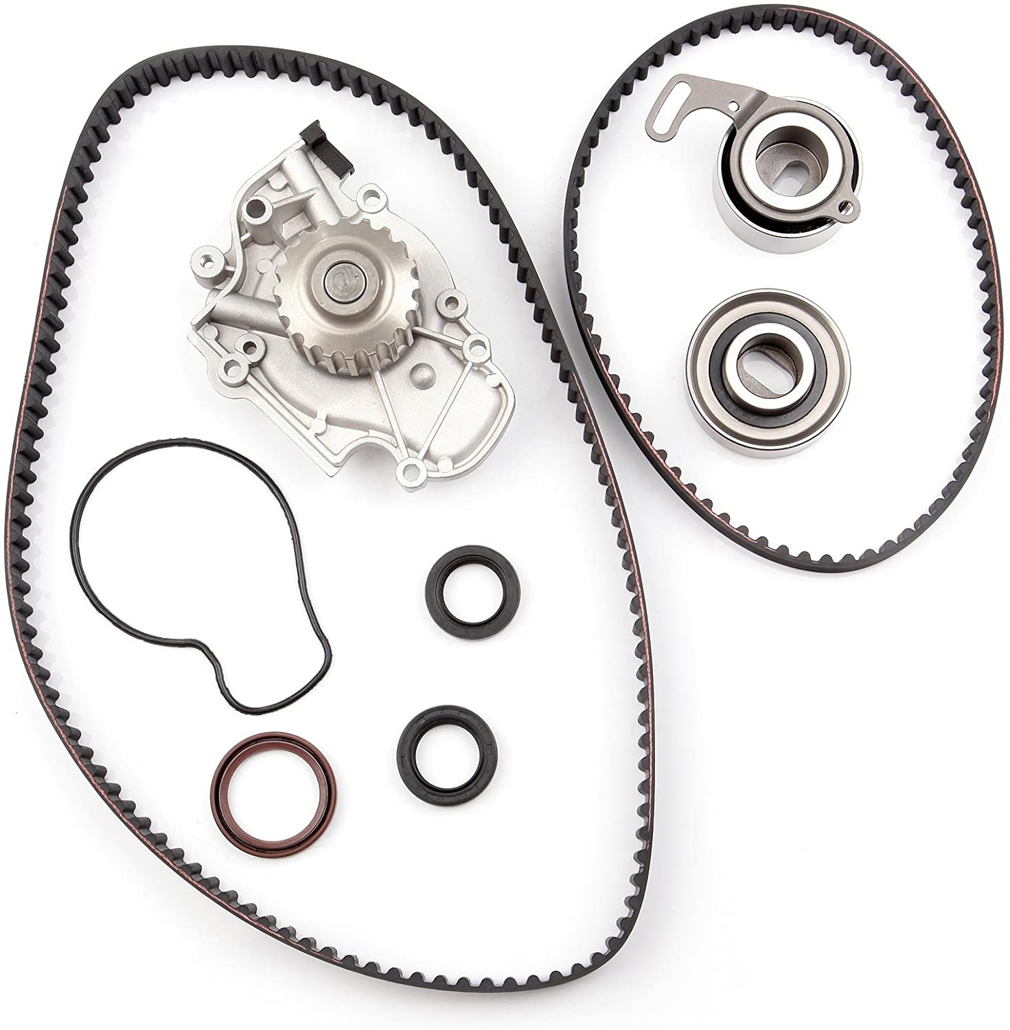 Timing Belt Water Pump Kit ECCPP TBK244 for Honda Accord Odyssey Acura CL Isuzu Oasis 2.2L 2.3L L4 SOHC 16 Valves Engine F22B1 F23A1 F23A4 F23A5 F23A7 (timing belt kit with water pump)