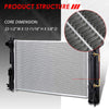 DPI 2428 OE Style Aluminum Core High Flow Radiator Replacement for 03-08 Corolla/Matrix AT/MT