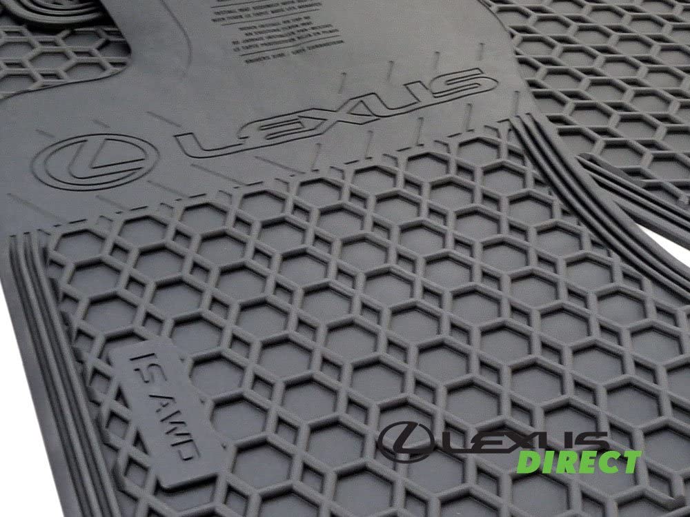 Lexus Genuine Parts PU320-4011R-AW OEM IS350 IS250 All Weather 4-Piece Floor Mats, AWD, All-Wheel Drive Only