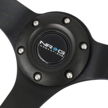 NRG Reinforced RST-033BK-R 330mm 3" Deep Dish Leather Grip Steering Wheel+ LED Keychain Flashlight