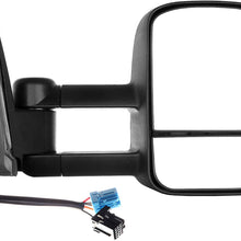 SCITOO Towing Mirrors fit 2003-2006 for Chevy Silverado for GMC Sierra 1500 2500HD 3500 Suburban Yukon XL Tahoe Power Heated Signal Towing Mirror Pair