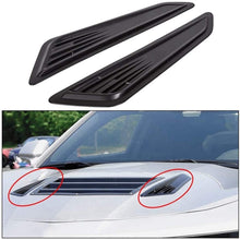 KJGHJ Bonnet Side Fender Car Vent Air Intake Hood Scoop Covers Decorative Bonnet Fit for Chevy 2016-2020 Camaro 1LT LS Car Styling Vent Cover Intake Grille (Color : Black)