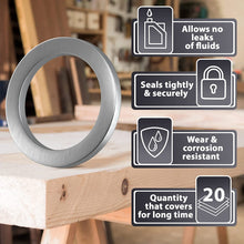 15pcs Oil Drain Plug Crush Washer Gasket Seal – 14mm Replacement for Hyundai/Kia - OEM 21513-23001 Fits Most Popular Models 2001-2022 by AUTOMAJOR