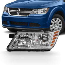 For 2009-18 Dodge Journey Driver Side Only Headlight Assembly Chrome Housing Clear Lens