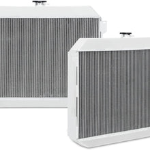 Mishimoto MMRAD-CHABB-7026X X-Line Performance Aluminum Radiator Compatible With Dodge Charger Challenger 1968-1973 Silver