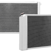 Mishimoto MMRAD-CHE-68X X-Line Performance Aluminum Radiator Compatible With Chevrolet Chevelle 1965-1967 Silver