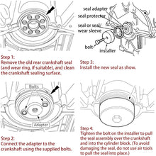 Goupgo Rear Crankshaft Seal Installer Tool Replacement for OTC 7834 Compatible with Ford Aerostar 1993-1997 & Ranger and Explorer 1993-2006 with 4.0L V6 Engine