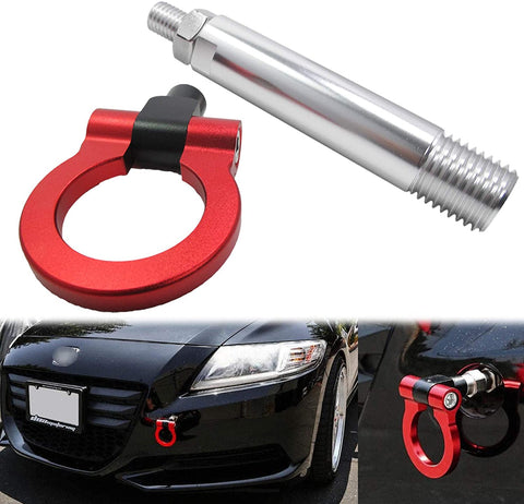 Xotic Tech Sporty Red JDM Style Aluminum Tow Hook Kit for Acura TLX 2015 2016 2017 2018