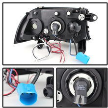 Spyder Auto 5009784 LED Halo Projector Headlights Black/Clear