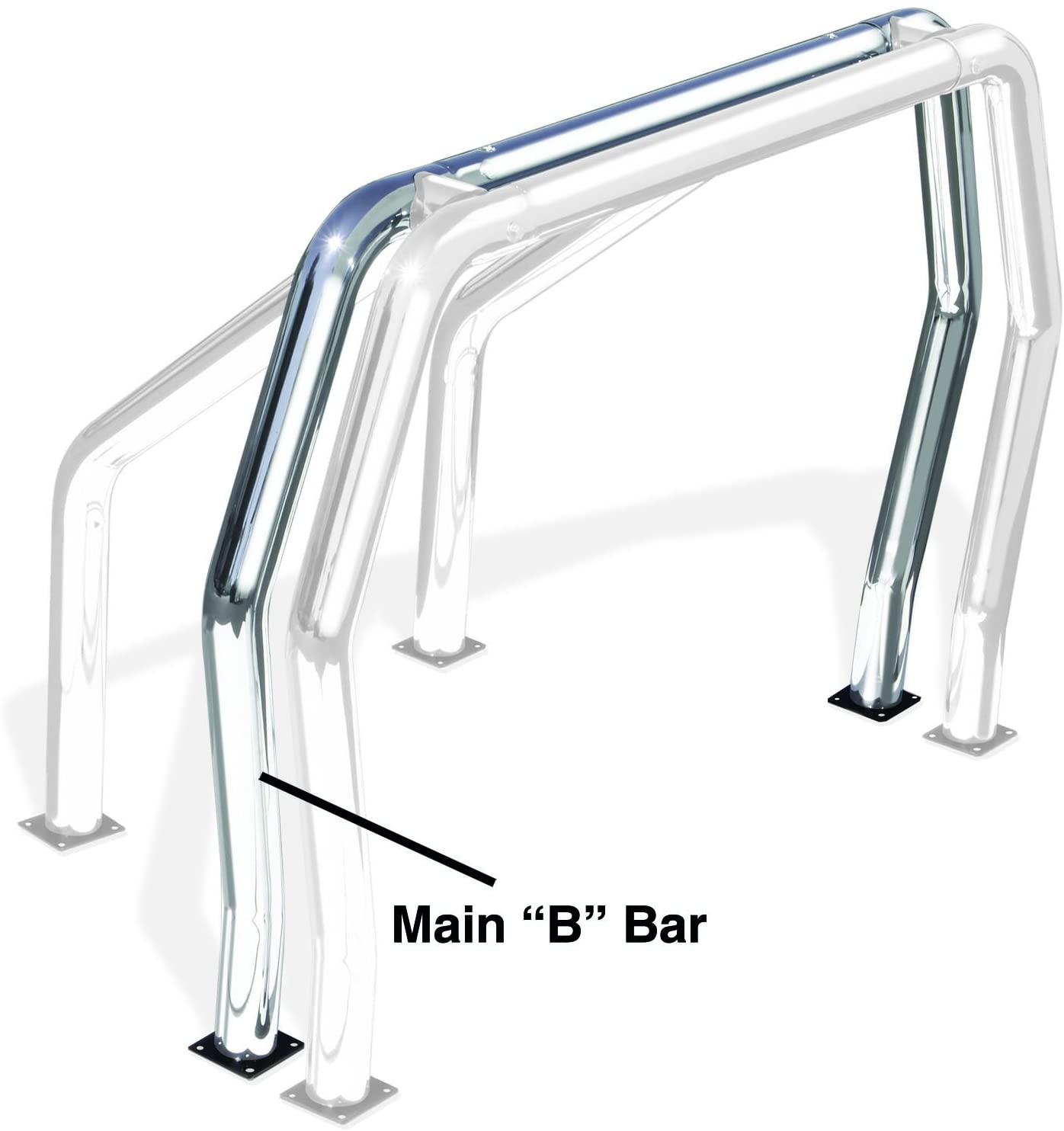 Go Rhino! (98002PS) Truck Bed Bar