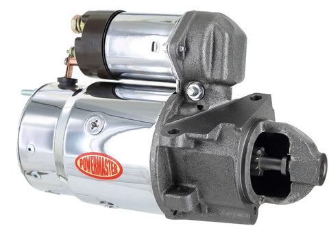 Powermaster 13689 Chrome Alternator (10MT Cast Iron Chevy Stag Mating 168T Flywheel)