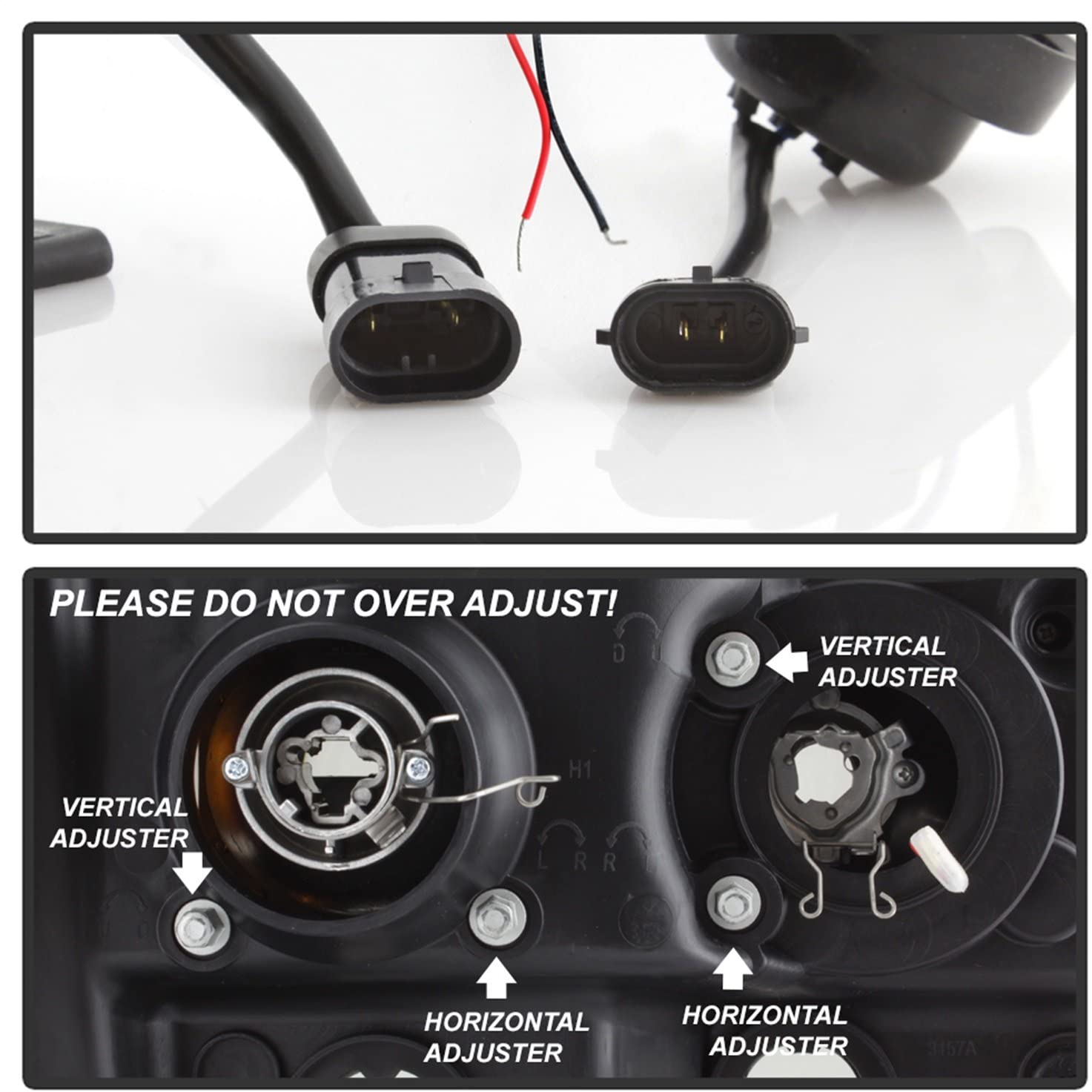 Spyder Auto 5083647 ( ) GMC Sierra 1500/2500/3500 07-13 / GMC Sierra Denali 08-13 / GMC Sierra 2500HD/3500HD 07-13 Version 2 Projector Headlights - Light Bar DRL LED - Chrome