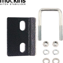 Mockins Hitch Mount Cargo Carrier Anti Rattle Hitch Tightener | The Hitch Stabilizer for 2" & 1.25" Hitches is Constructed from Heavy Duty Steel with Rust Free Coating
