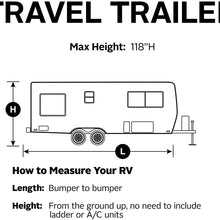 Classic Accessories Over Drive PolyPRO3 Deluxe Travel Trailer Cover or Toy Hauler Cover, Fits 33' - 35' RVs (80-355-203101-RT)