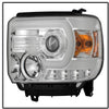 Spyder Auto PRO-YD-GS14V2-LBDRL-BK GMC Sierra LED Projector Headlight