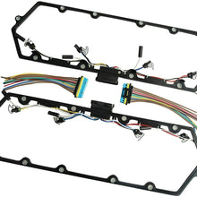 ay-autoparts Valve Cover Gaskets w/Fuel Injector Powerstroke Glow Plug Injector Harness Pigtail Kit Fit for 1998-2003 7.3L Diesel Trucks Replaces 1379998 615-201 F81Z6584AA